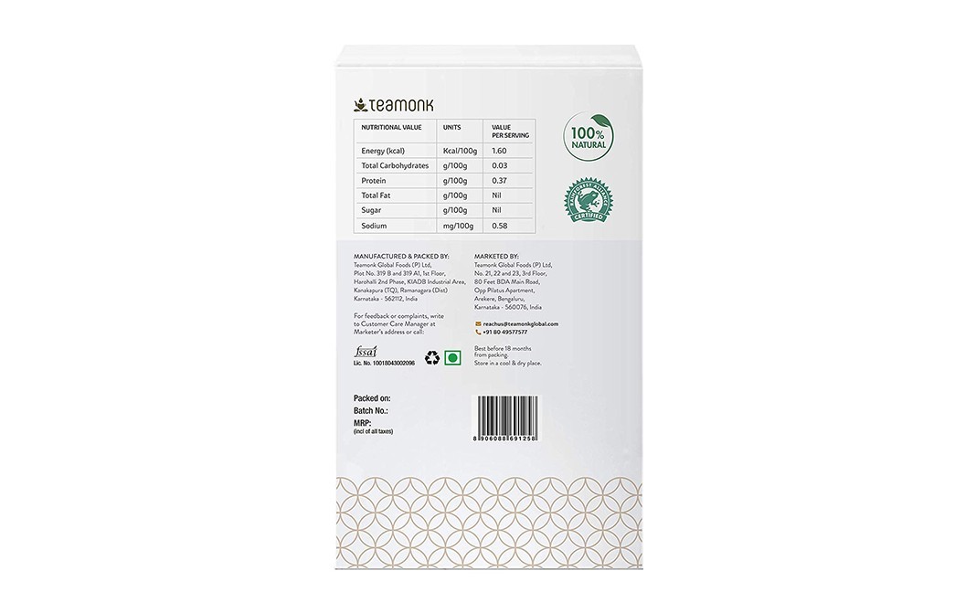 Teamonk Global Sozen Orange Green Tea    Pack  100 grams
